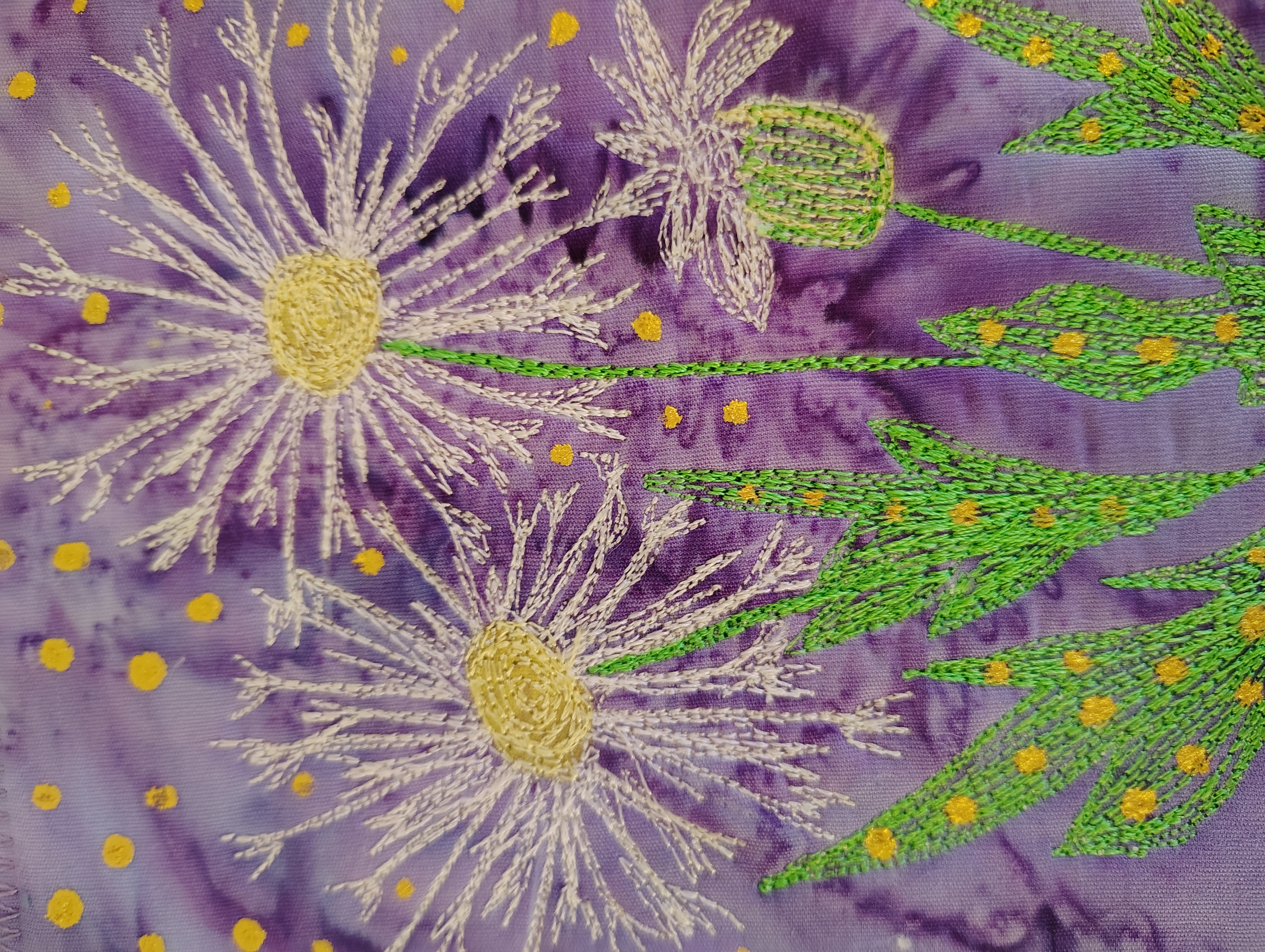 Handmade Quilted Floral Greeting Card