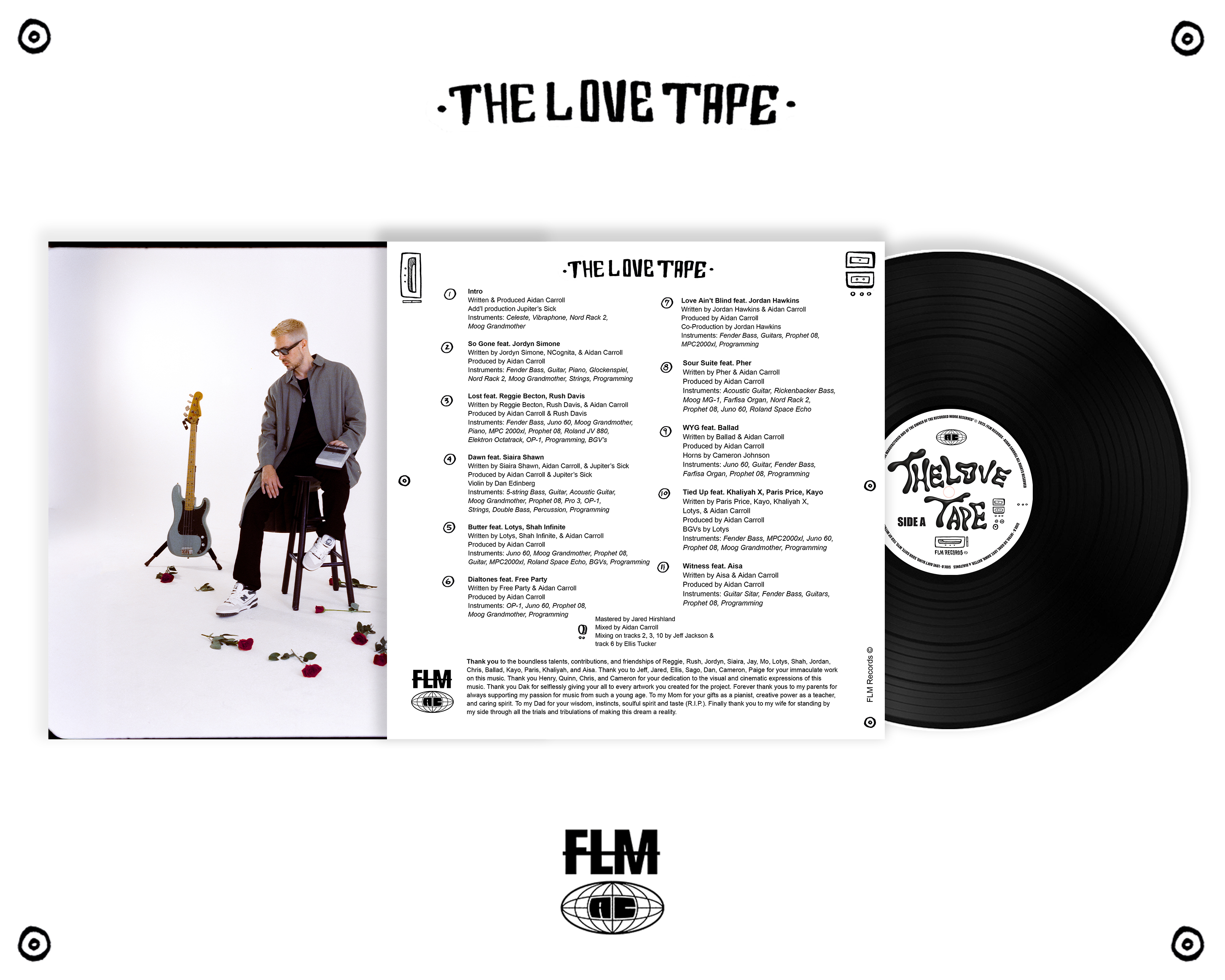 Aidan Carroll "THE LOVE TAPE" LP
