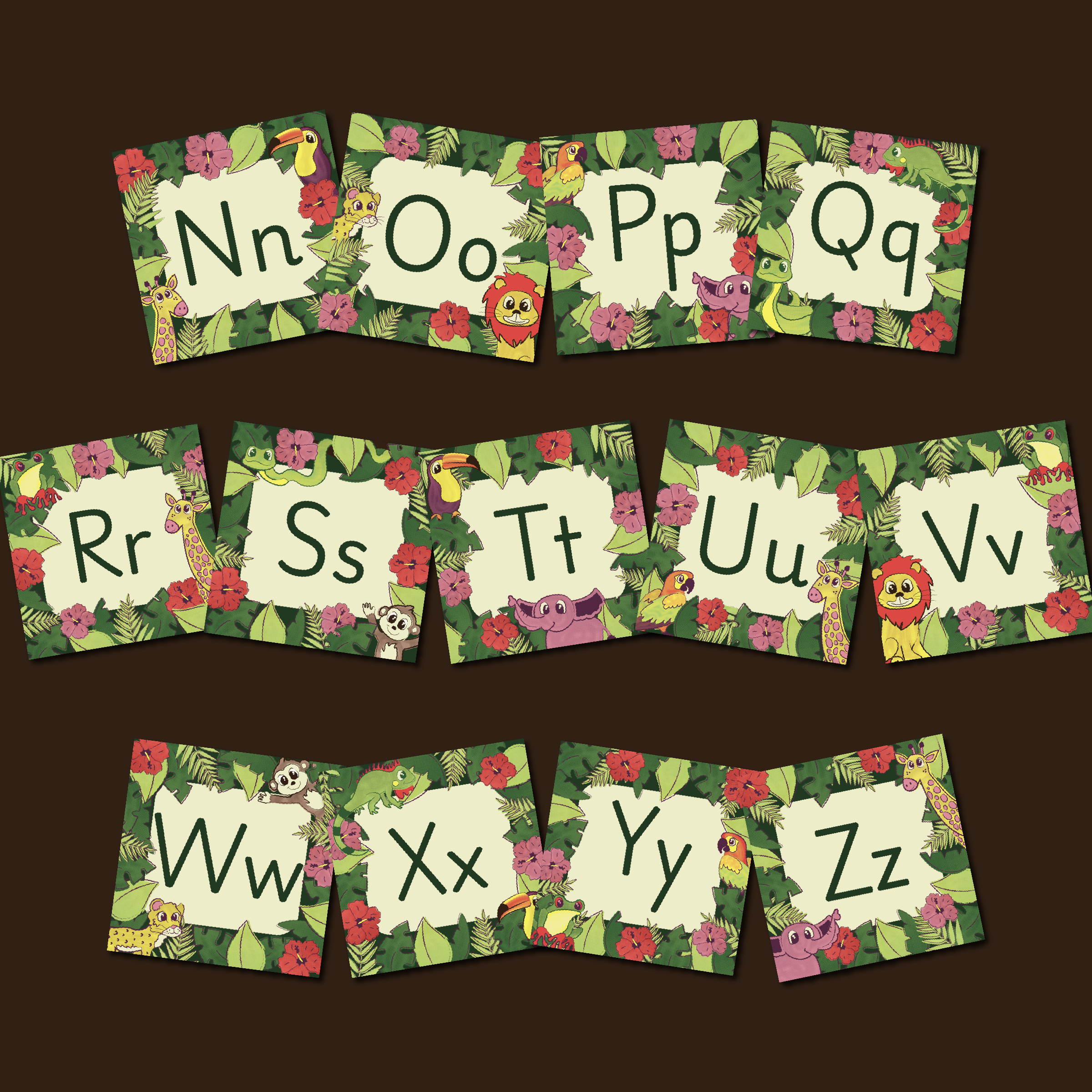 Funky Jungle Alphabet