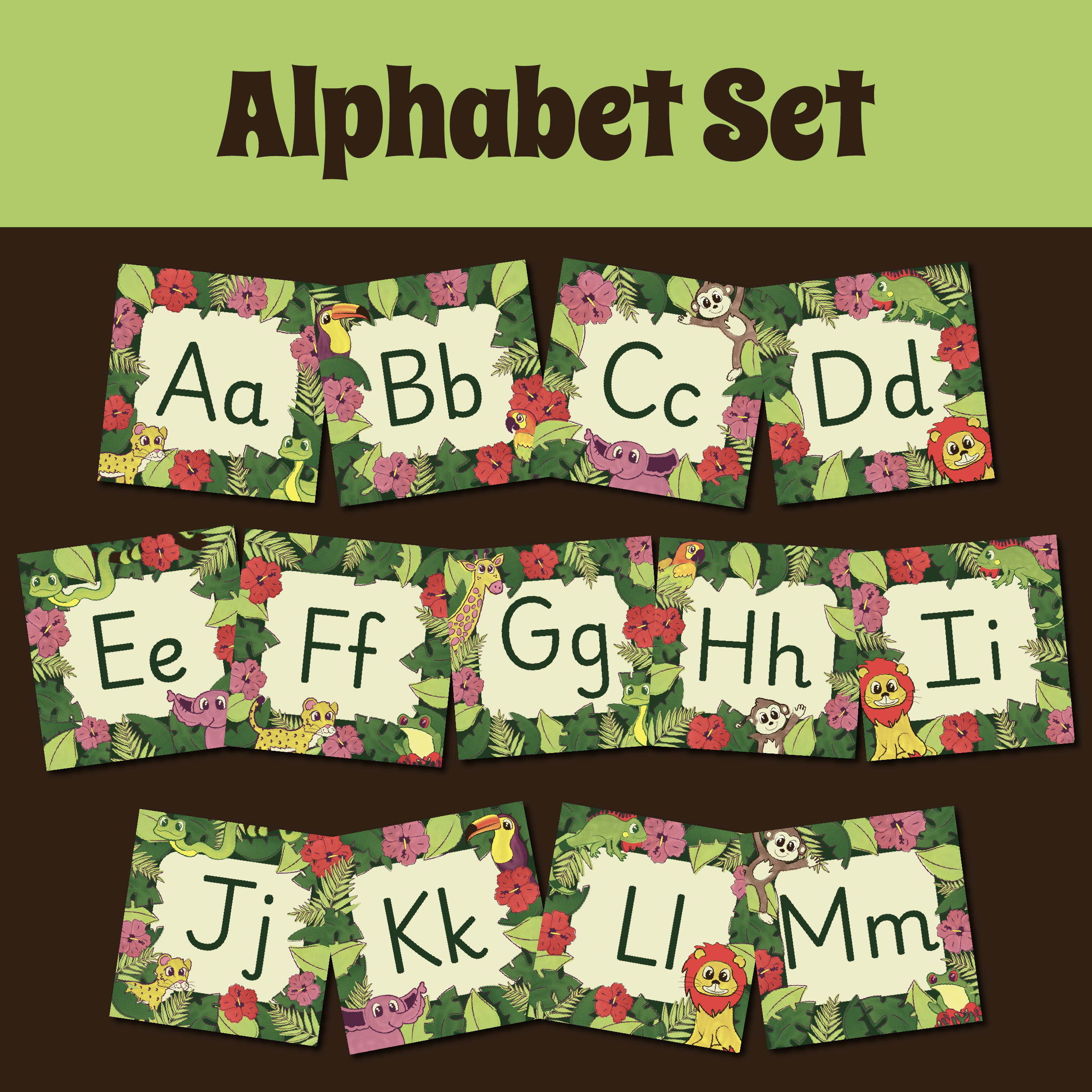 Printable Funky Jungle Super Bundle