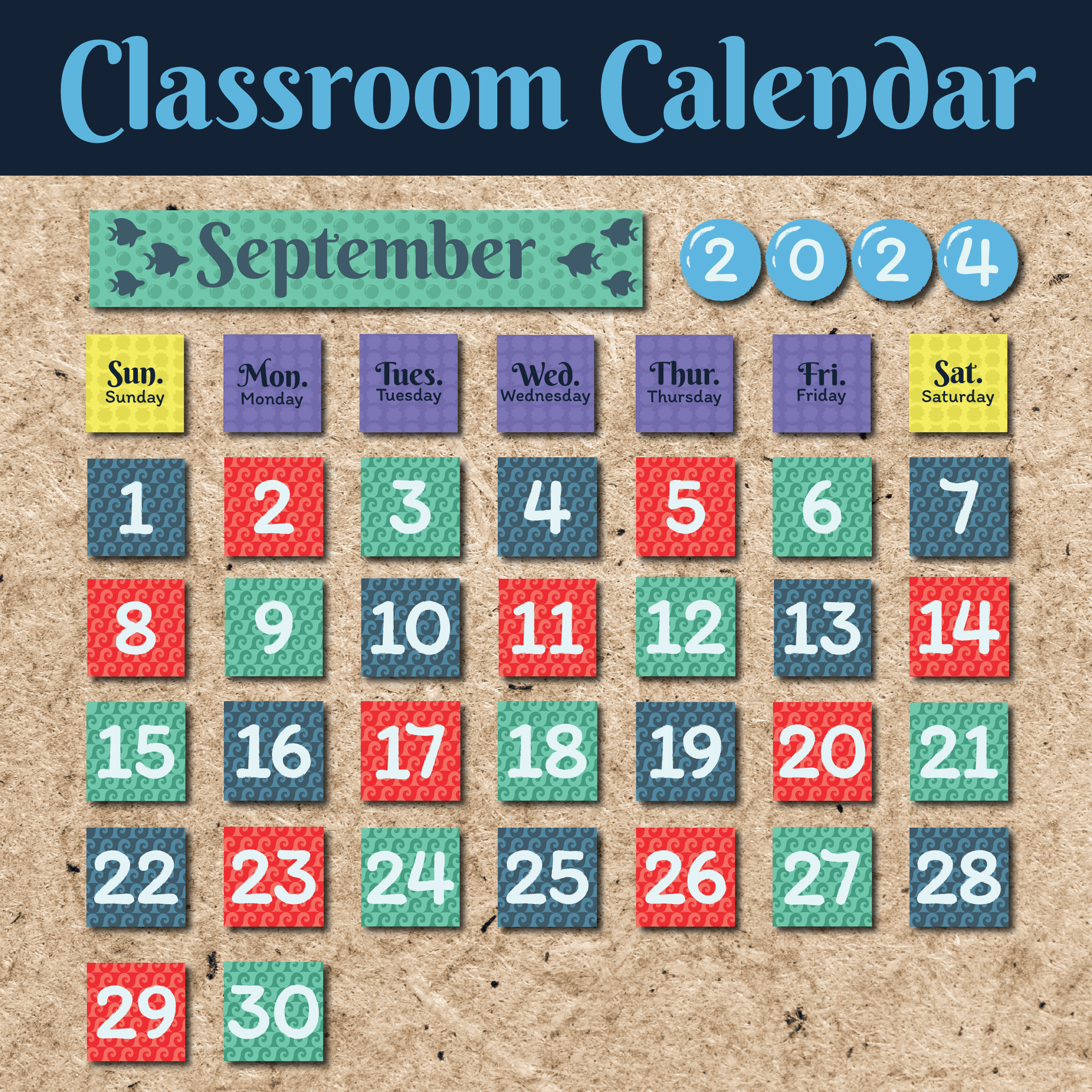 Under The Sea Calendar