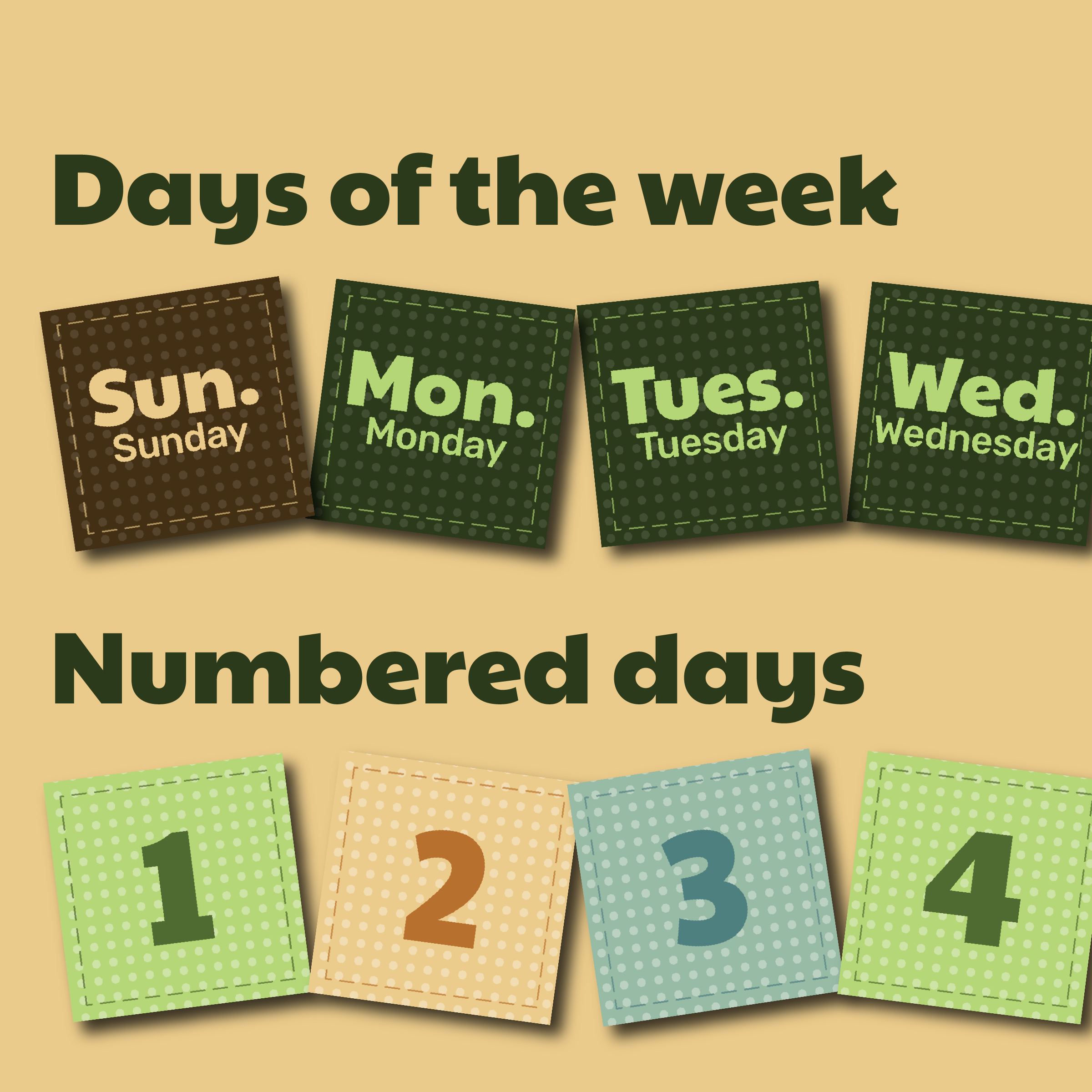 Dinosaur Classroom Calendar Months, Days & Years