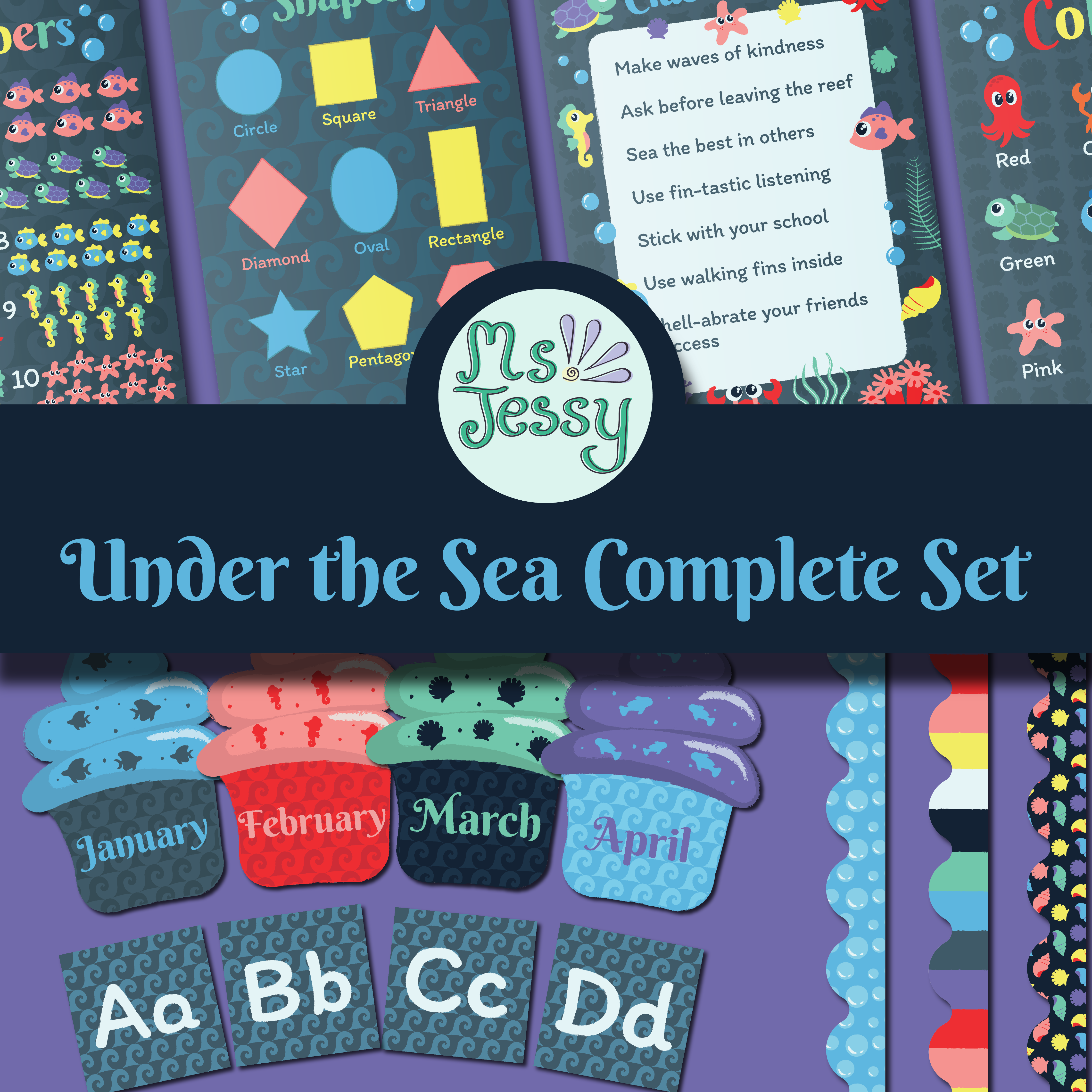 Printable Under the Sea Classroom Super Bundle