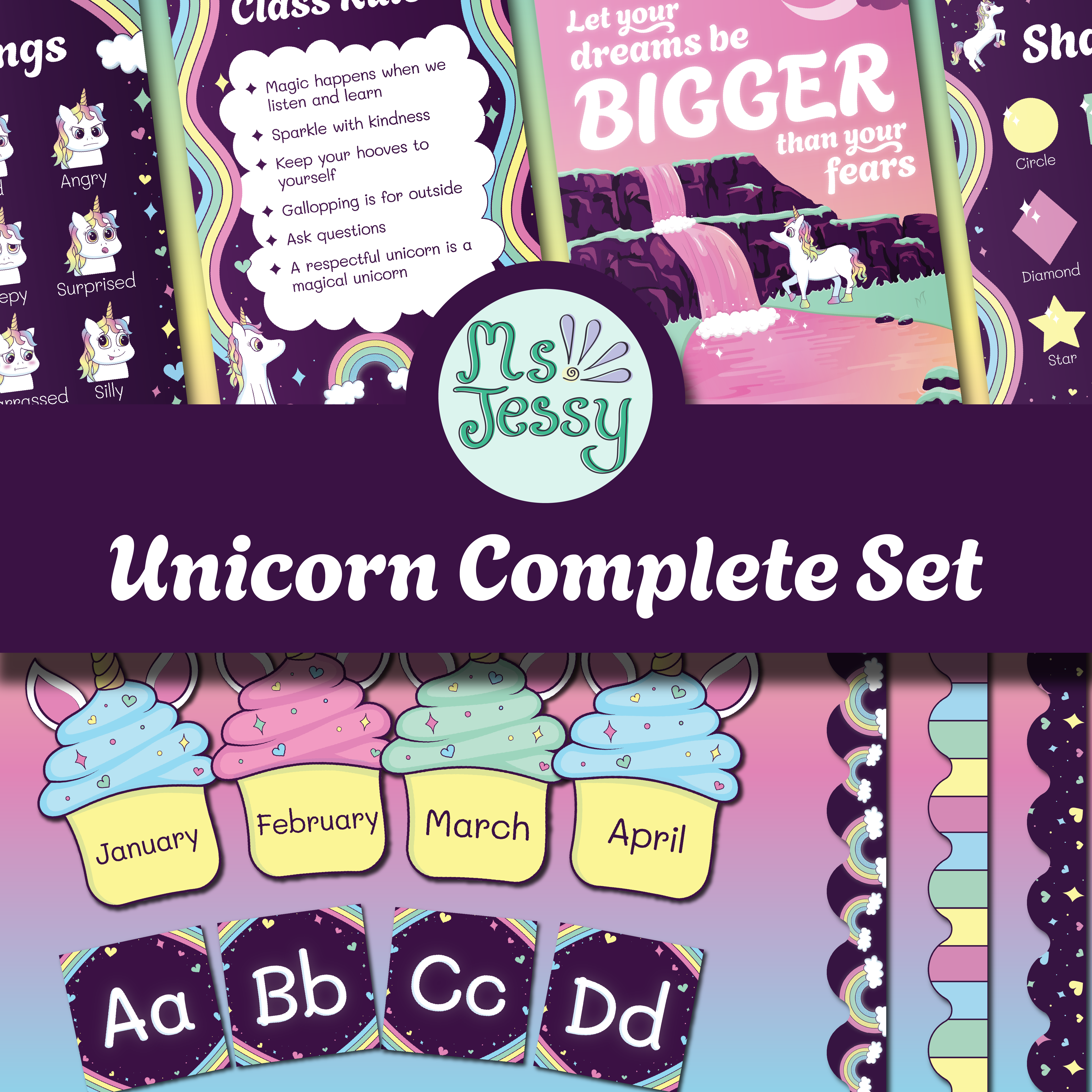 Unicorn Classroom Super Bundle