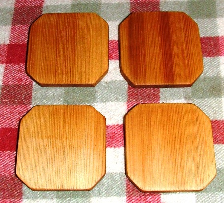 Wooden Drink Coasters (4)