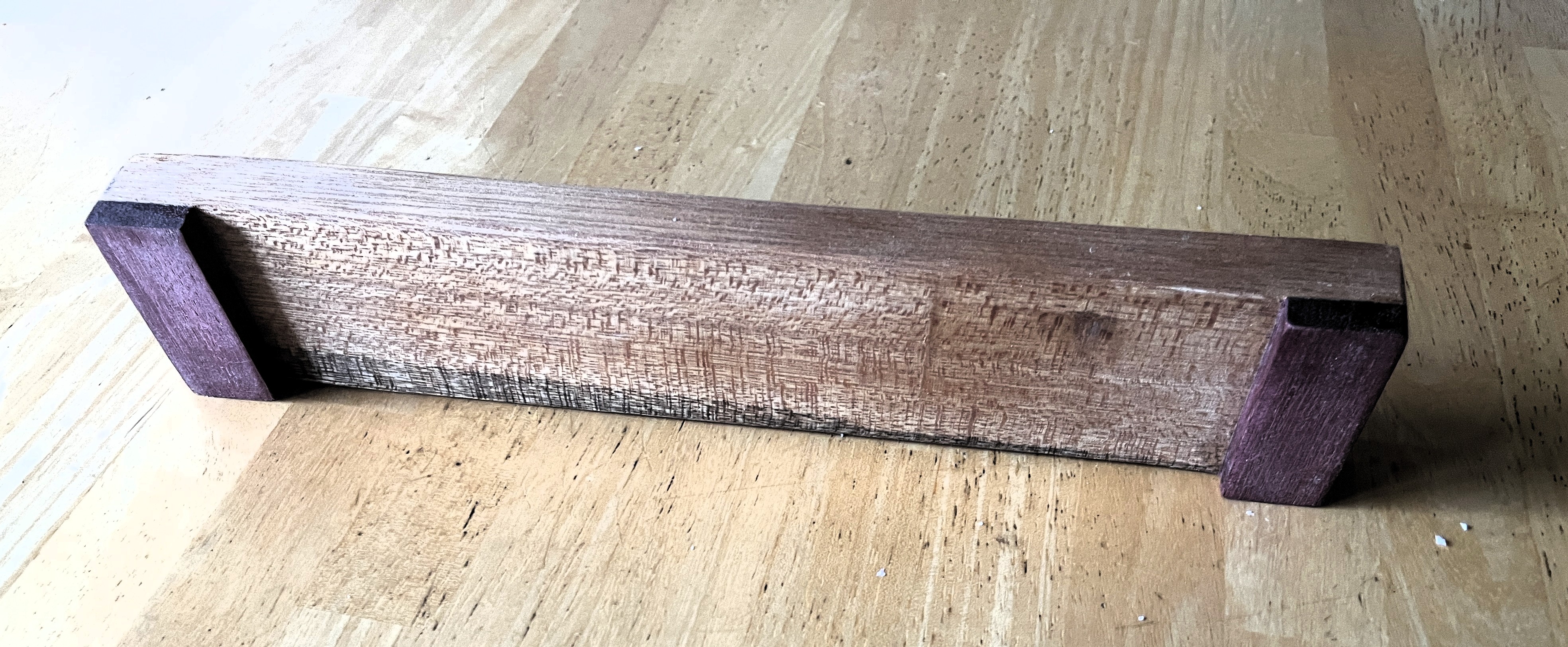 Tea Candle Holder, Mahogany and Purpleheart