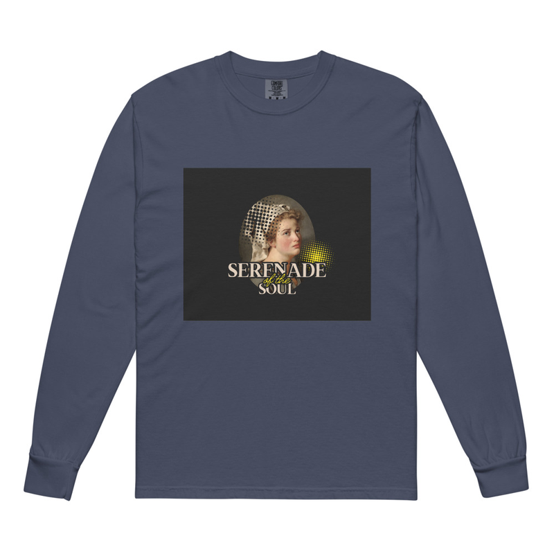 Garment-dyed heavyweight long-sleeve shirt