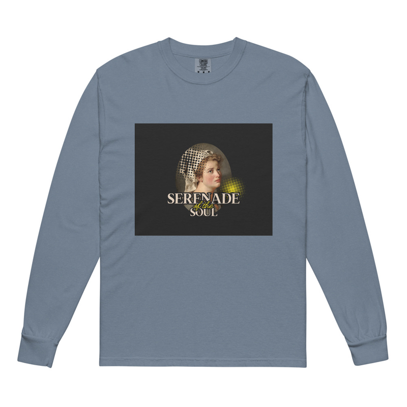 Garment-dyed heavyweight long-sleeve shirt