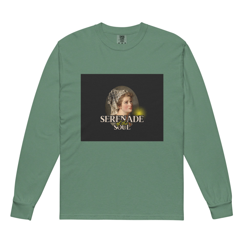 Garment-dyed heavyweight long-sleeve shirt