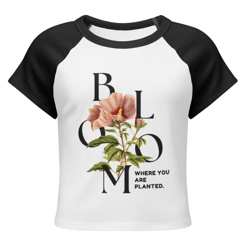 Women’s micro rib raglan baby tee