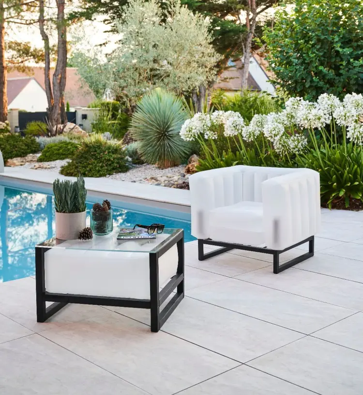 YOMI ARMCHAIR EKO WITH LIGHTING WOOD Frame