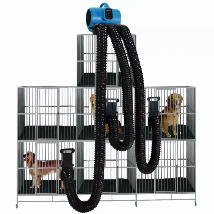 XPOWER X-430TF-MDK Professional 3 Speed Pet Grooming Dog Cage Dryer with Multi Drying Hose Kit, Timer & Filters - X-430TF+MDK