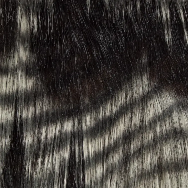 Plutus Porcupine Dark Brown and Beige Faux Fur Luxury Throw 