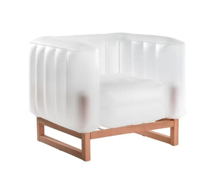 YOMI ARMCHAIR EKO WITH LIGHTING WOOD Frame
