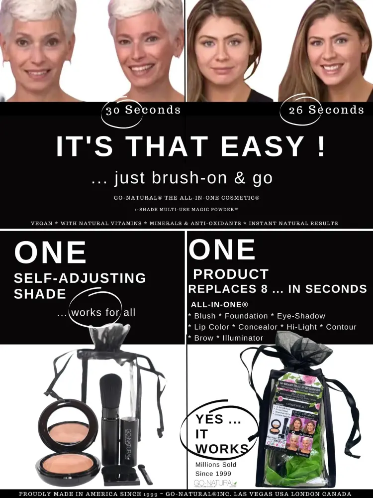 Wholesale Case - GO-NATURAL ALL-IN-ONE Powder - Travel Gift Sets - REGULAR Size - Compact-Kits - 1-Wholesale-Cases-Special-Deal