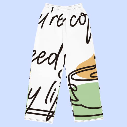 All-over print unisex wide-leg pants
