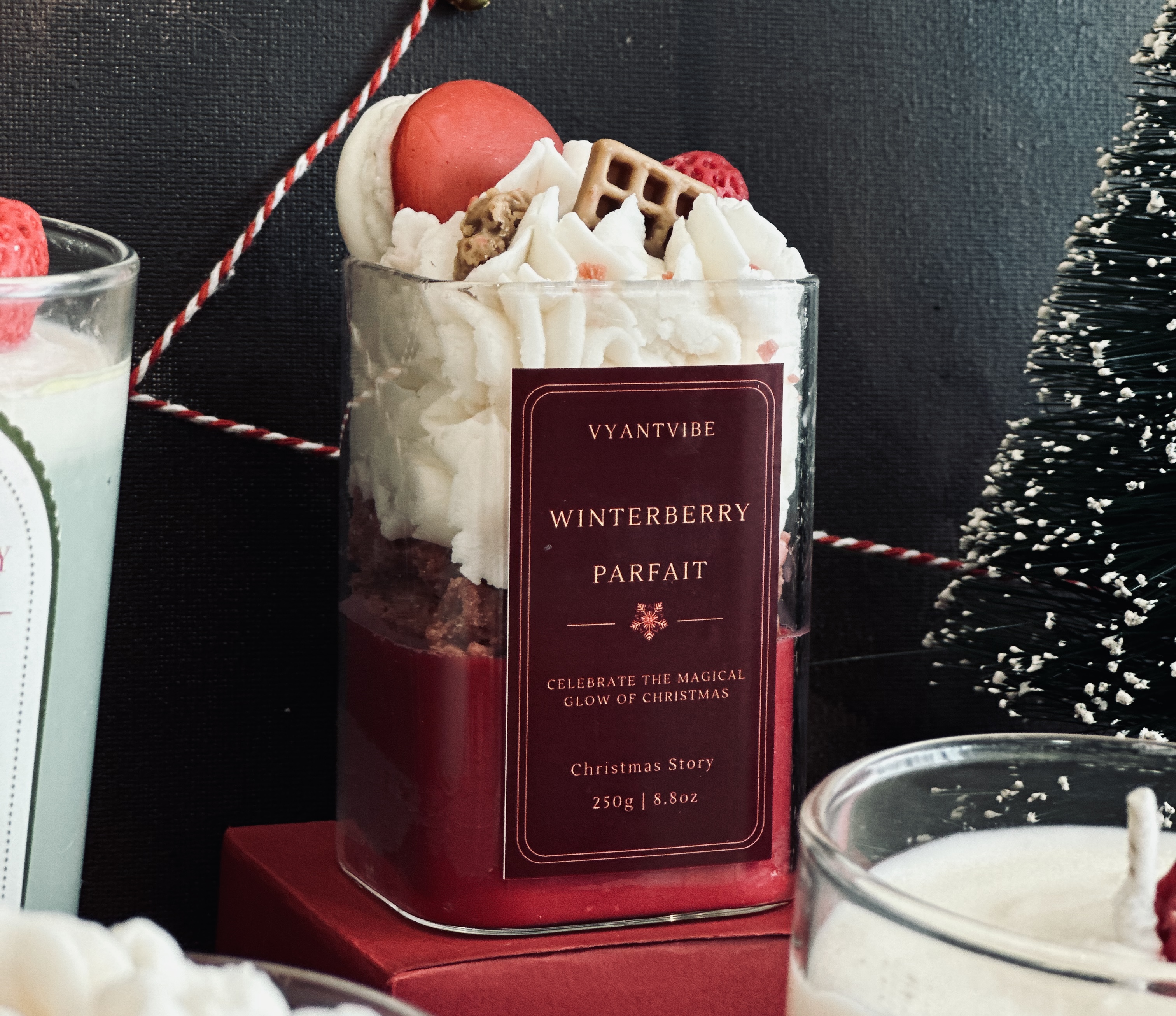 Winterberry Parfait Candle Set (Velvet) | 250G
