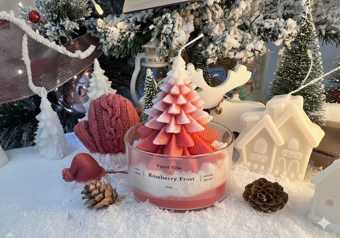 Velvet Frost Candle Set