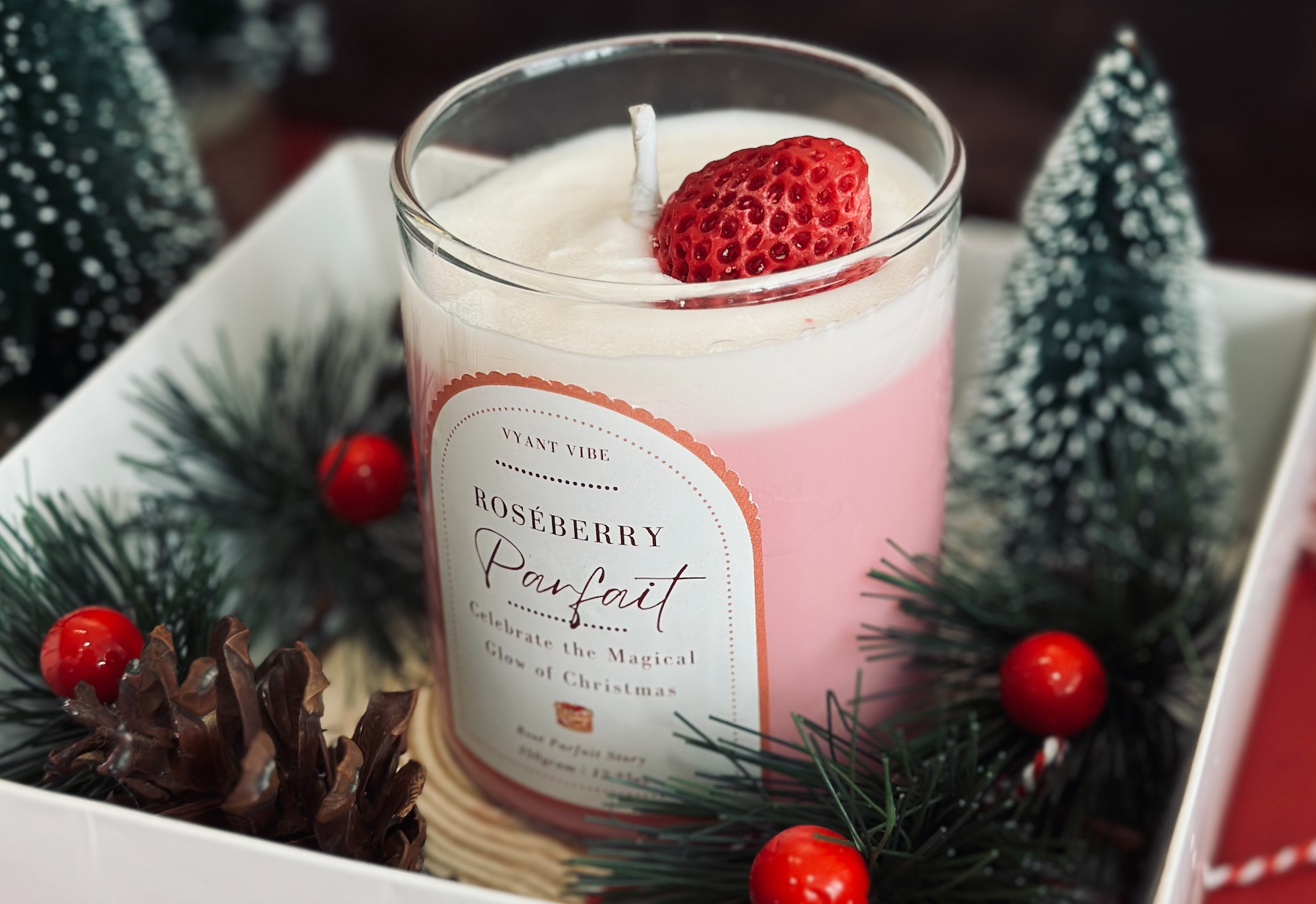 Roseberry Parfait Scented Candle Set