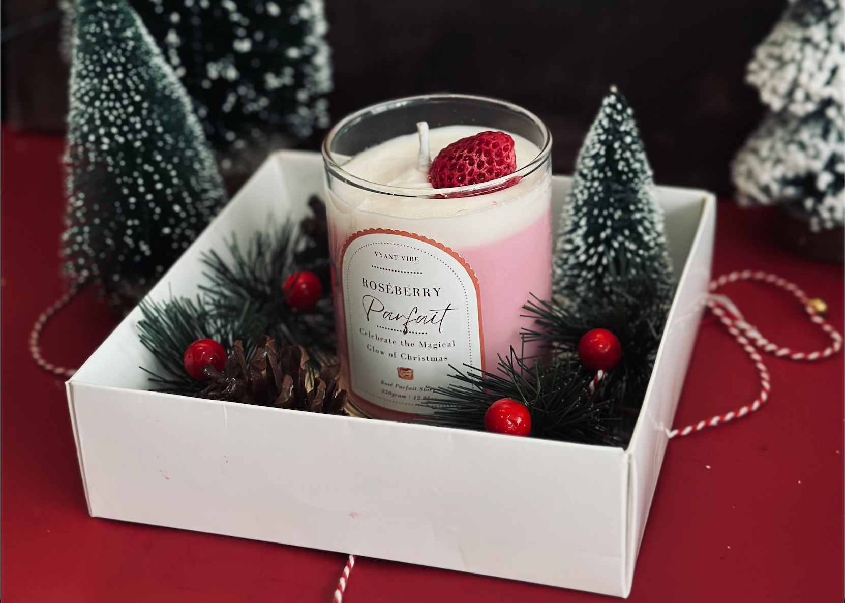 Roseberry Parfait Scented Candle Set