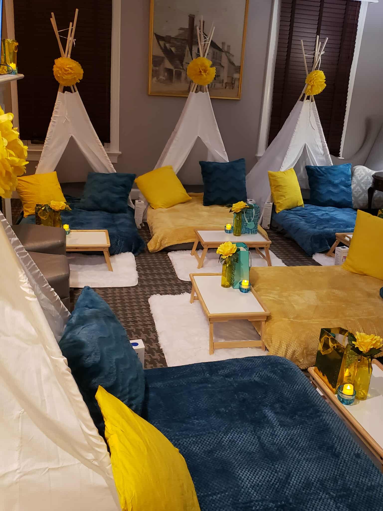 Kids Indoor Sleepover Teepee Party