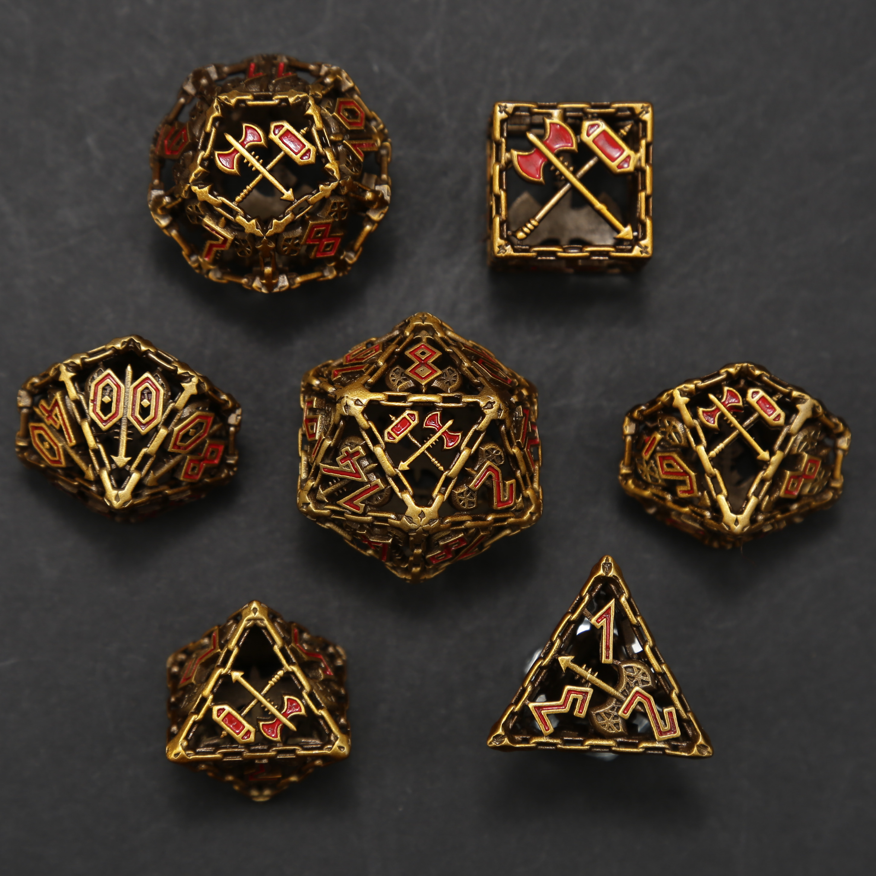 Arsenal Class Dice - Barbarian Cage Dice Set