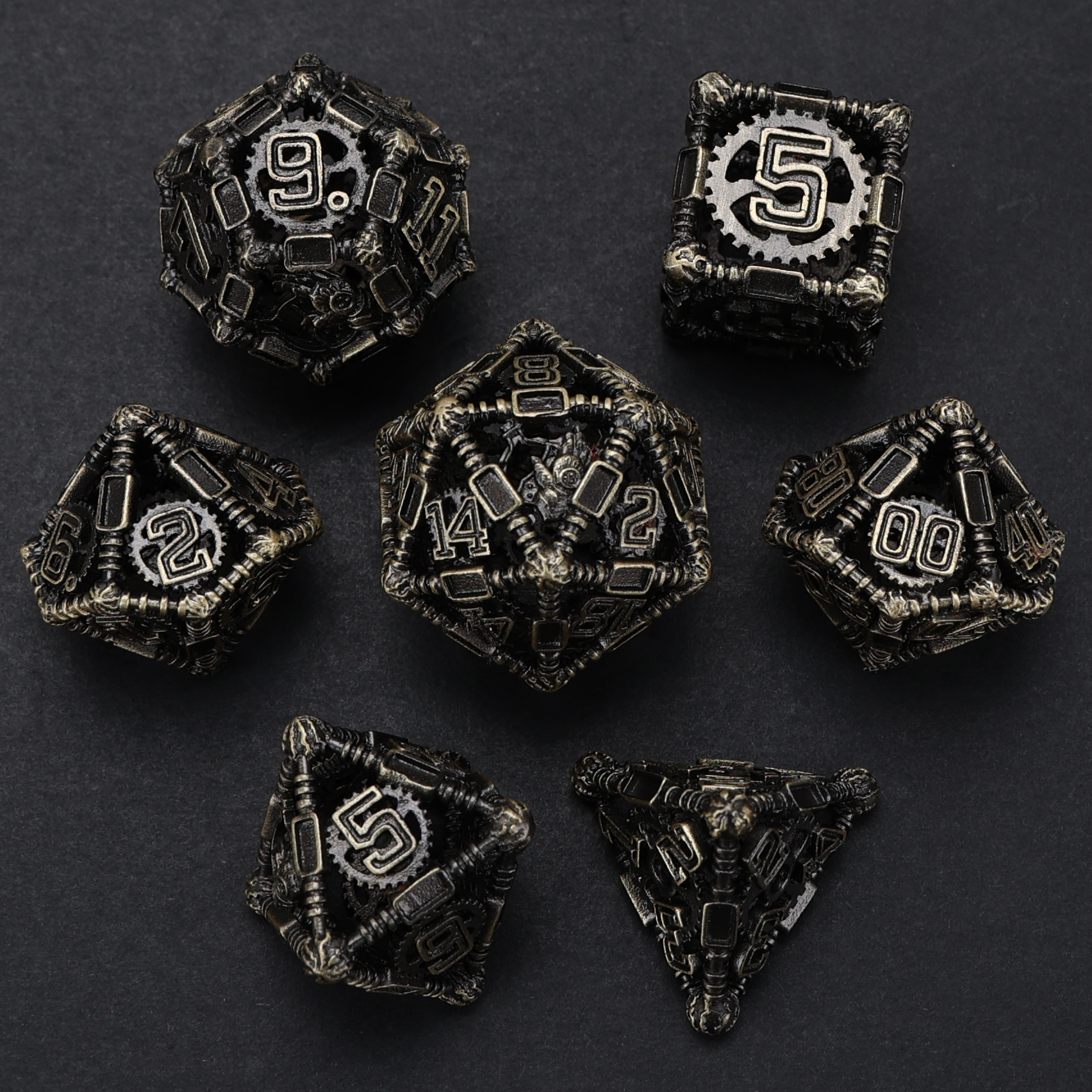 Arsenal Class Dice - Artificer-Tinkerer Cage Dice Set
