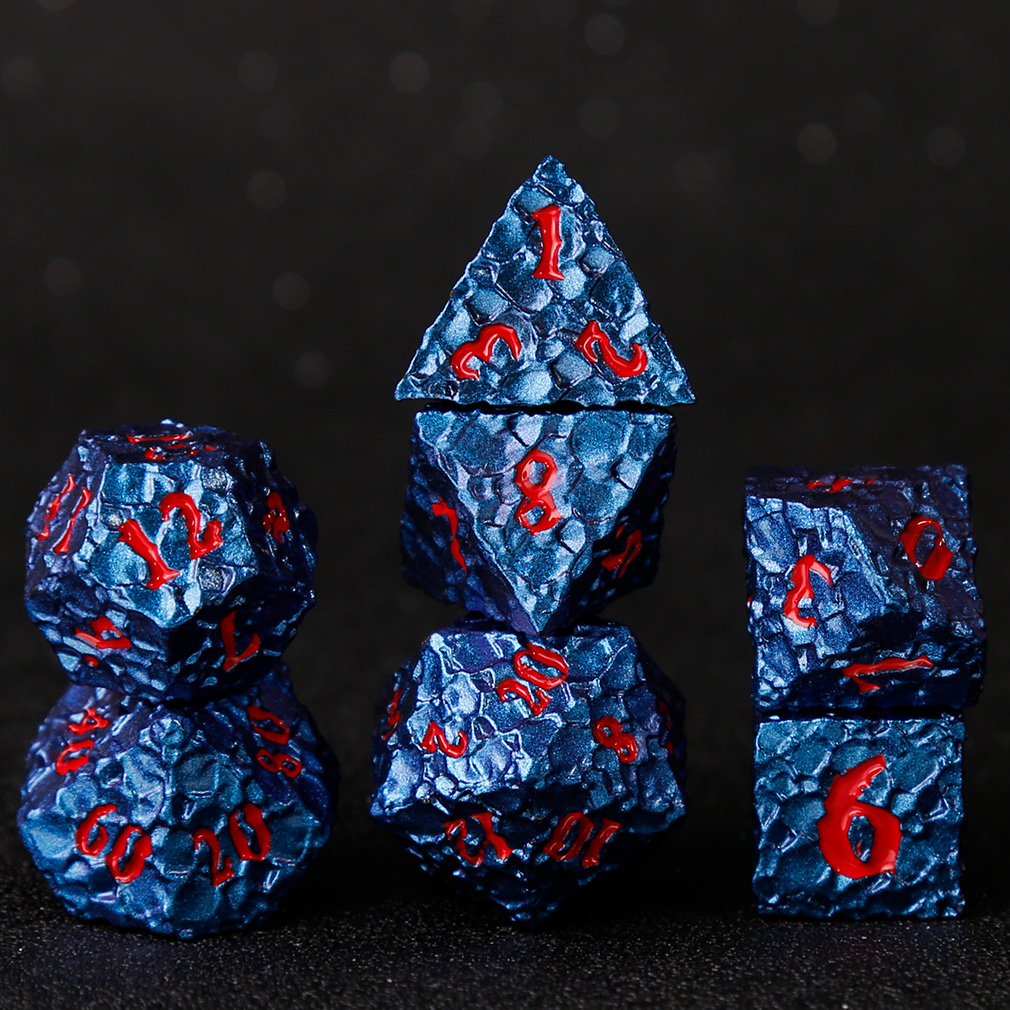 CHENGSHUO Meteor Dice Set – Solid Metal DND Dice Forged from Lunar Fragments
