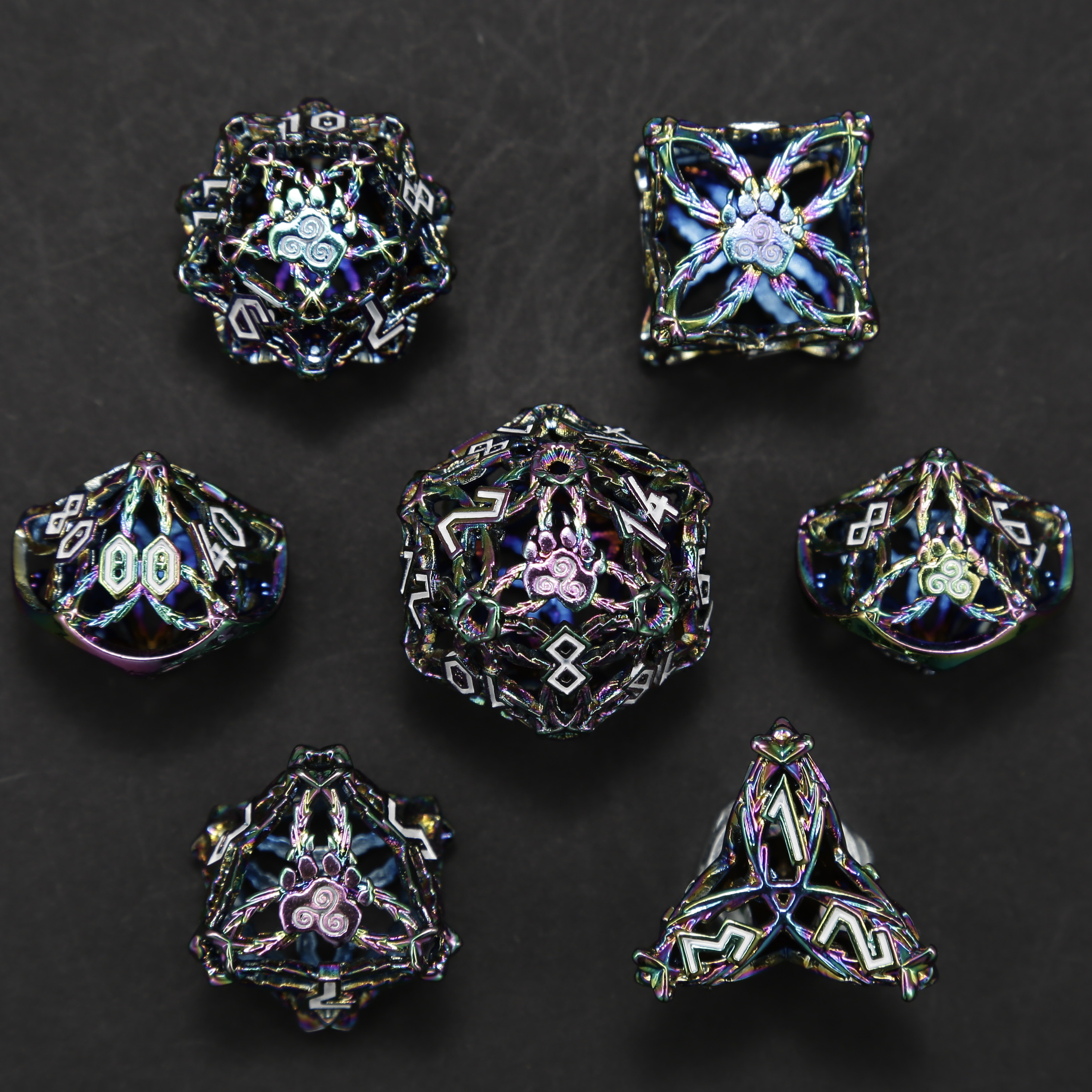 Arsenal Class Dice - Druid Cage Dice Set