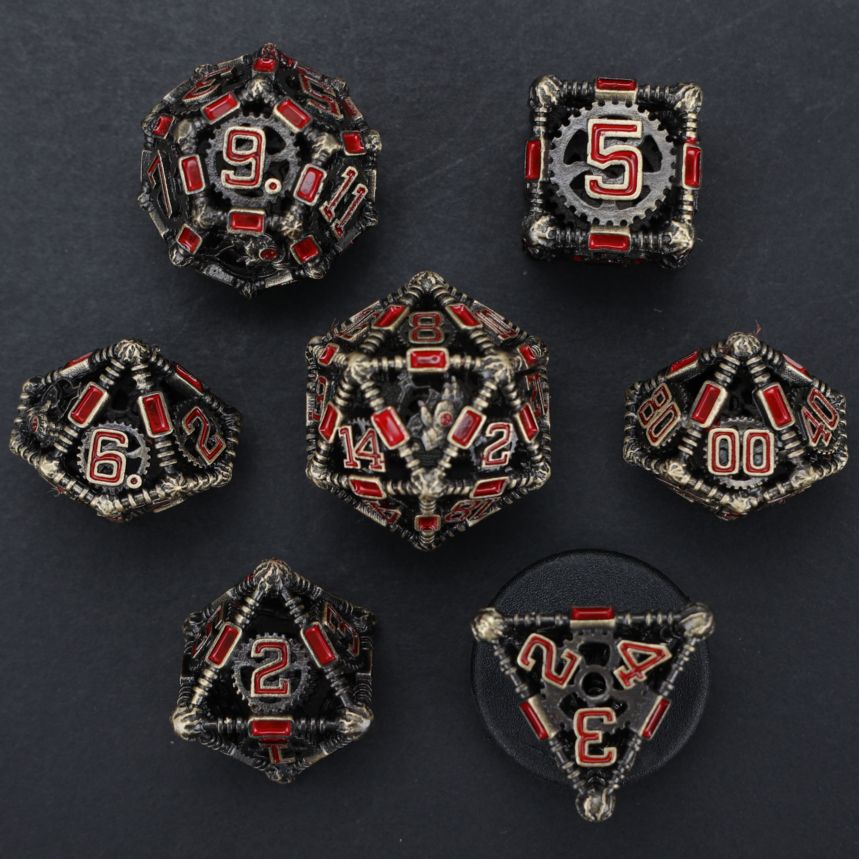 Arsenal Class Dice - Artificer-Tinkerer Cage Dice Set