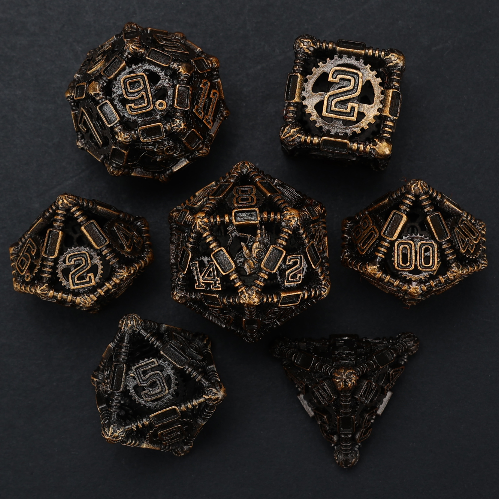 Arsenal Class Dice - Artificer-Tinkerer Cage Dice Set