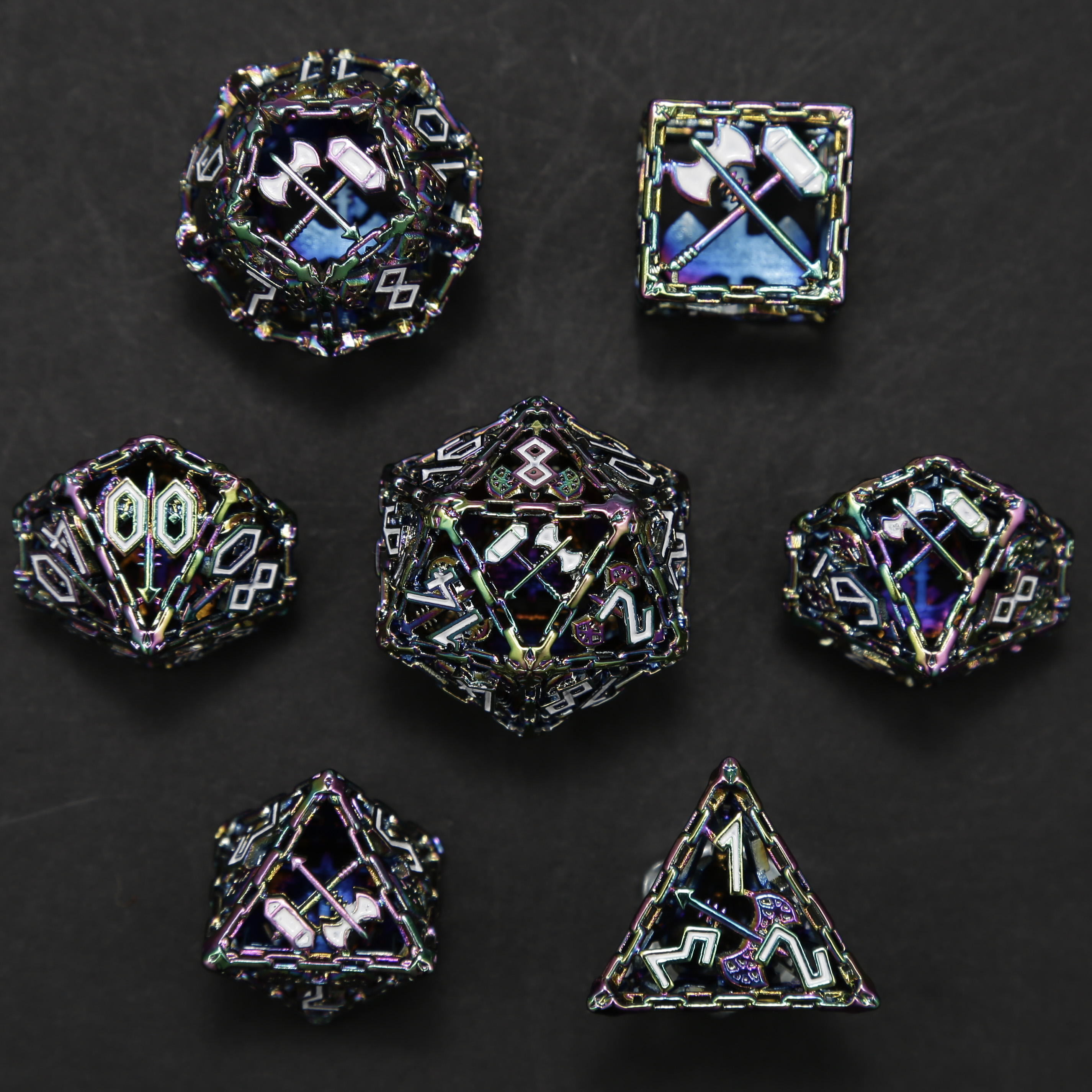 Arsenal Class Dice - Barbarian Cage Dice Set