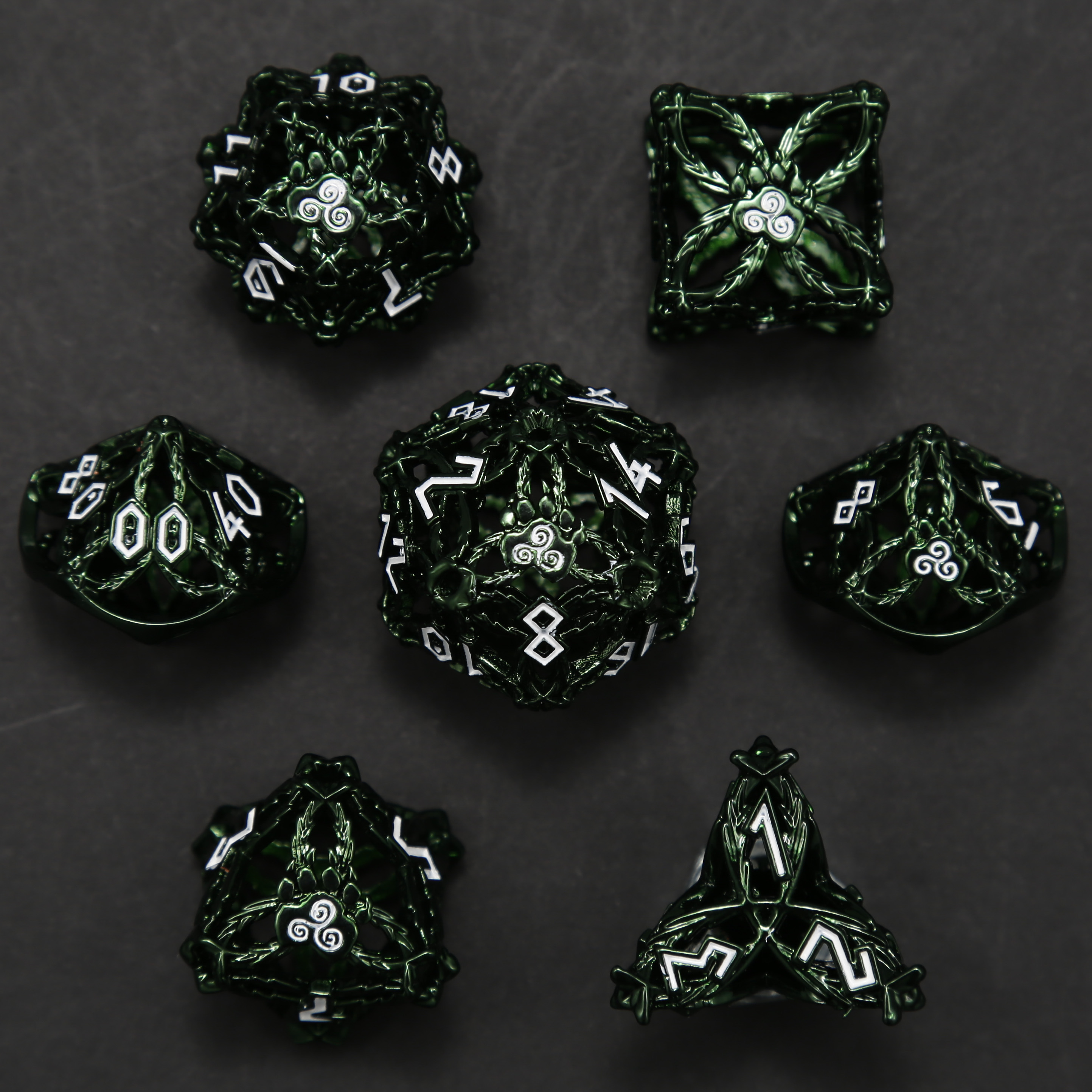 Arsenal Class Dice - Druid Cage Dice Set
