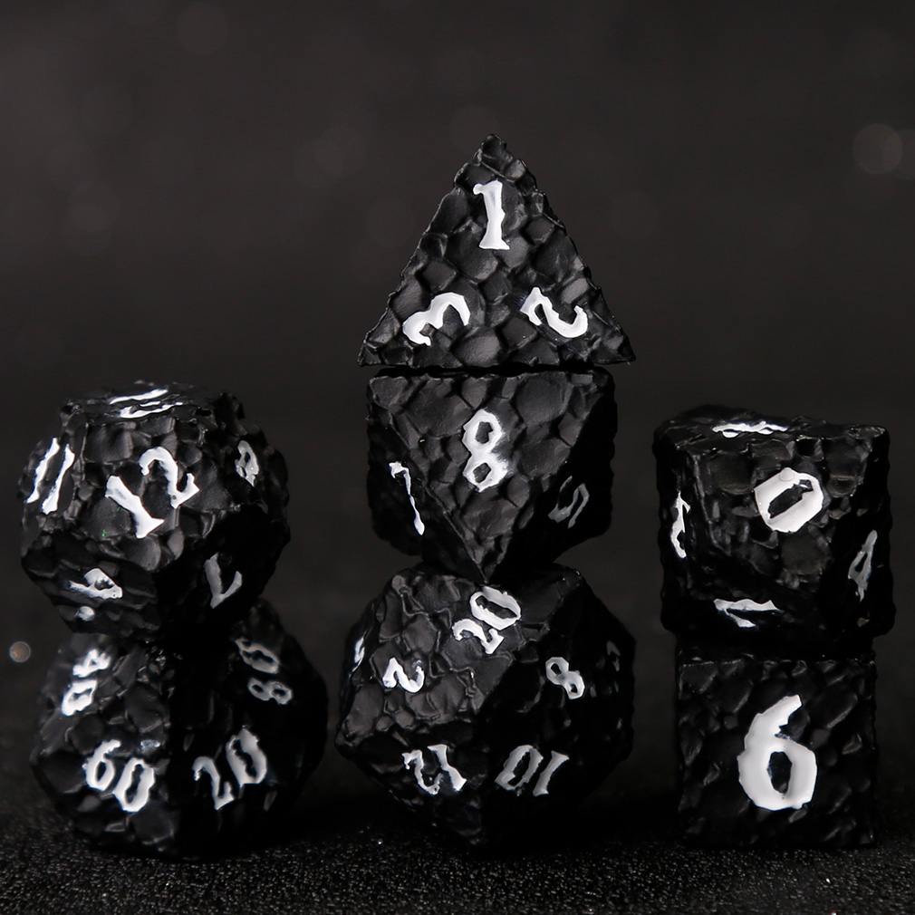 CHENGSHUO Meteor Dice Set – Solid Metal DND Dice Forged from Lunar Fragments