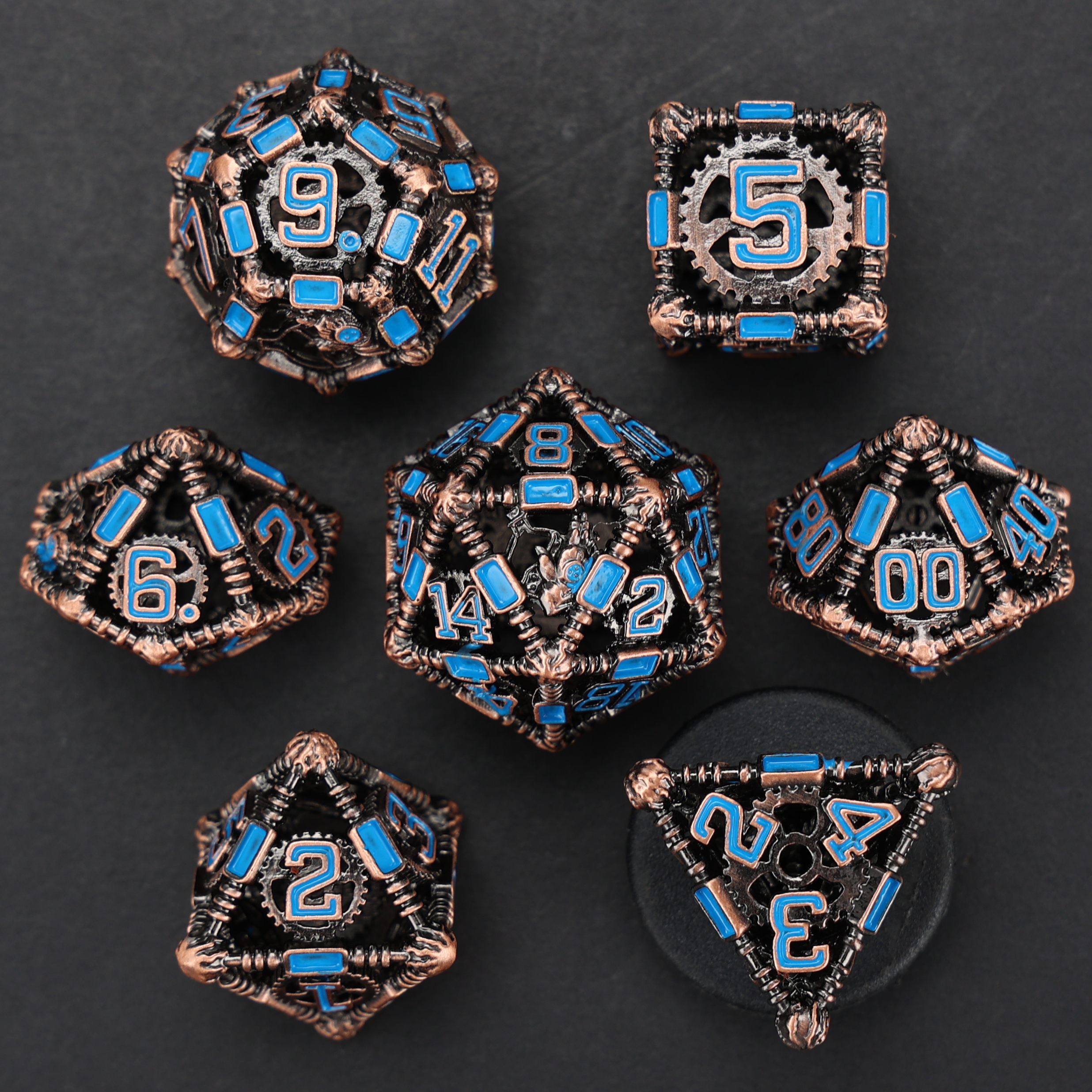 Arsenal Class Dice - Artificer-Tinkerer Cage Dice Set