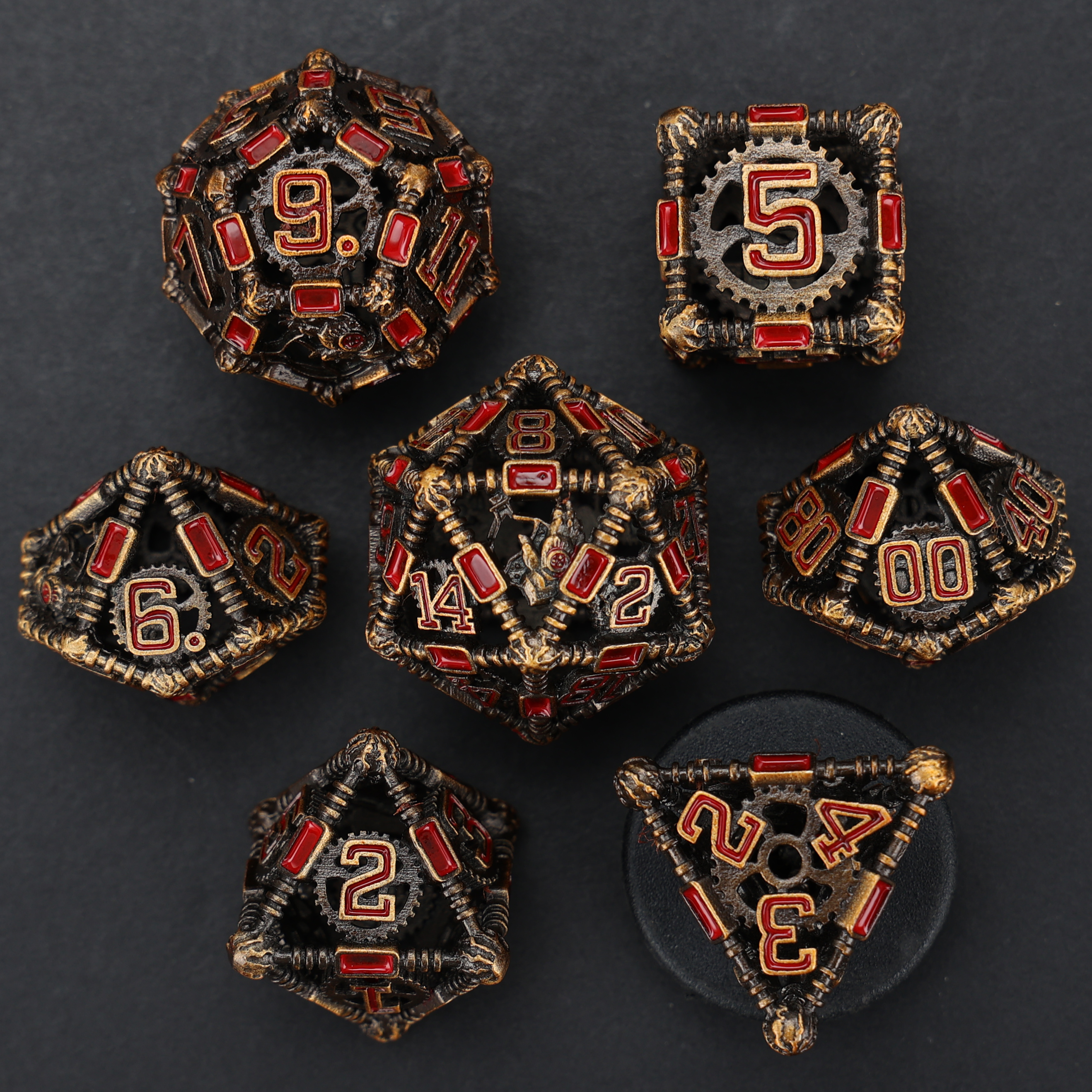 Arsenal Class Dice - Artificer-Tinkerer Cage Dice Set