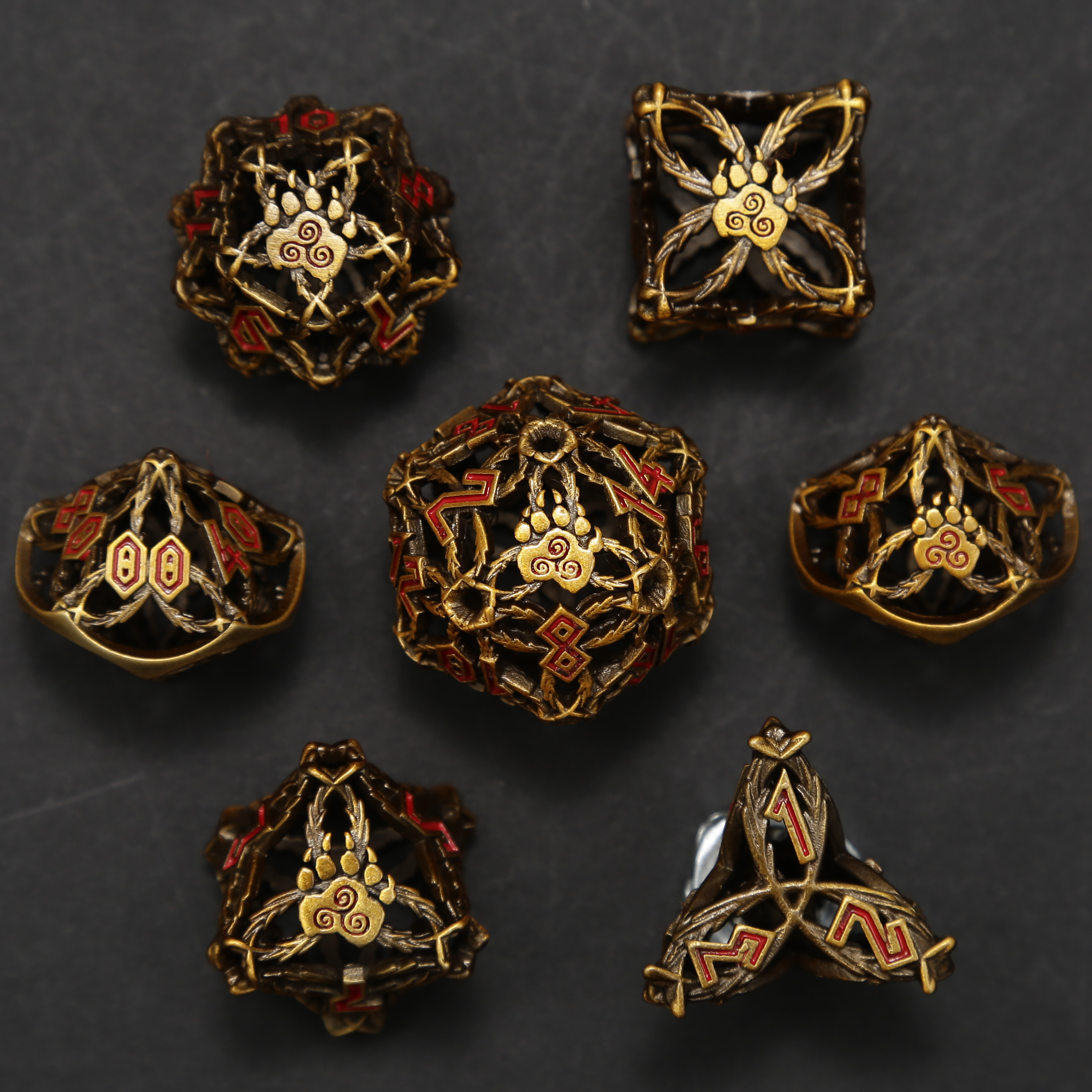 Arsenal Class Dice - Druid Cage Dice Set