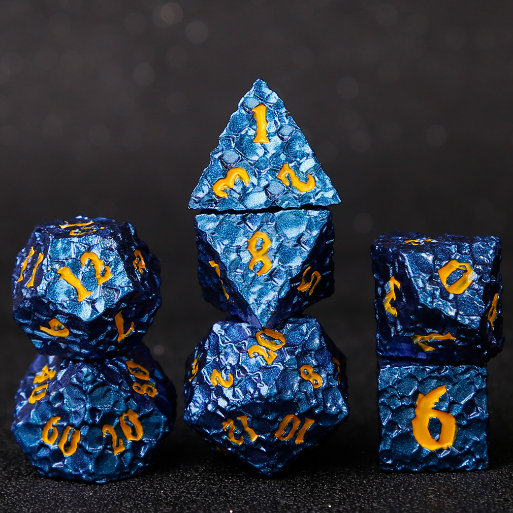 CHENGSHUO Meteor Dice Set – Solid Metal DND Dice Forged from Lunar Fragments