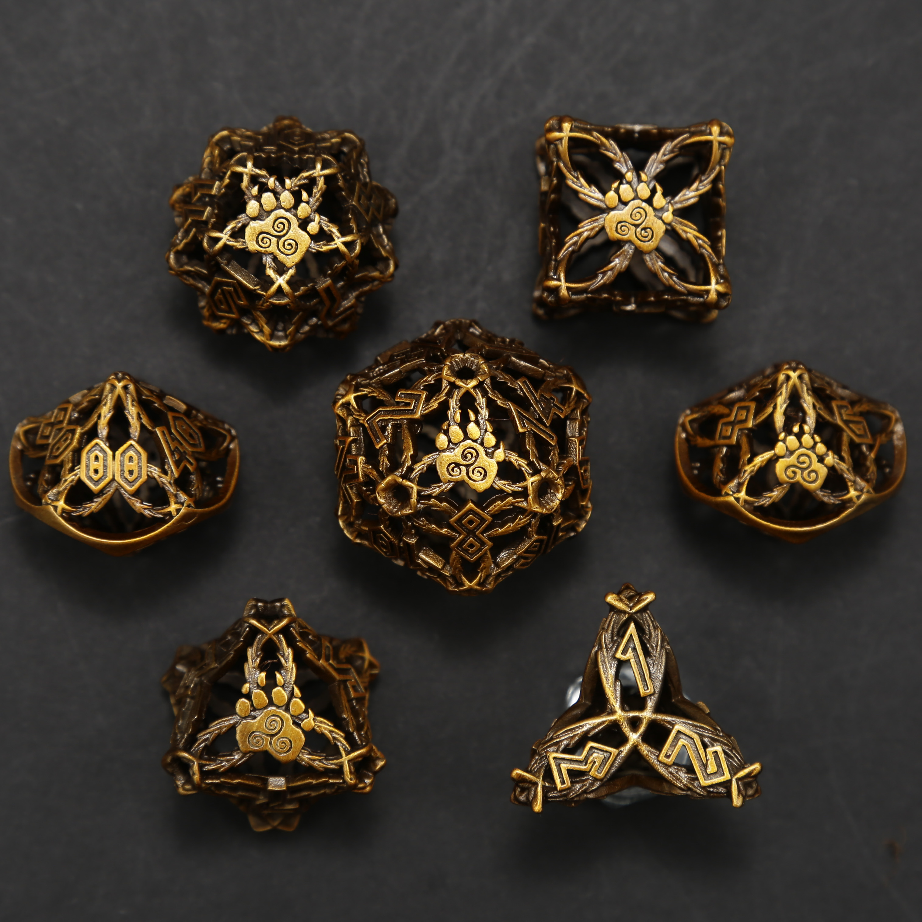 Arsenal Class Dice - Druid Cage Dice Set