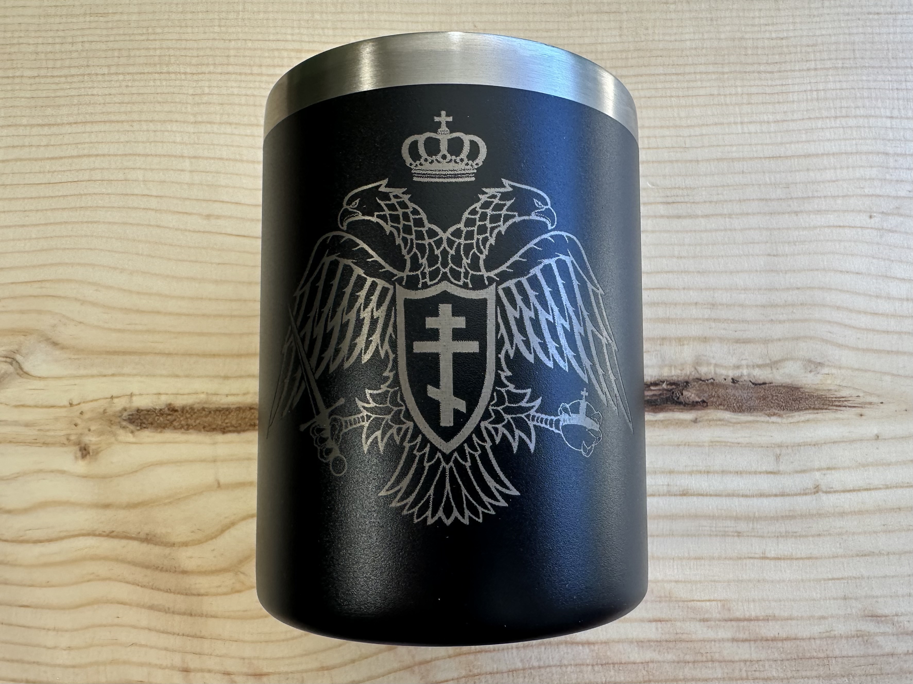 Black Double Eagle 12oz Tumbler