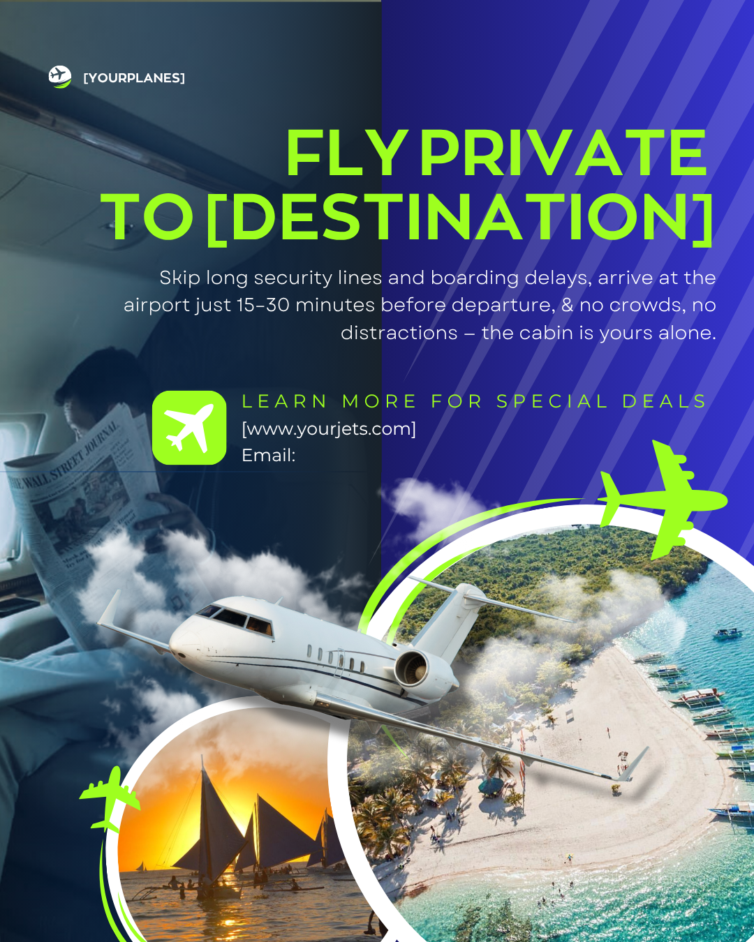 10 Templates for Private Plane Travel  