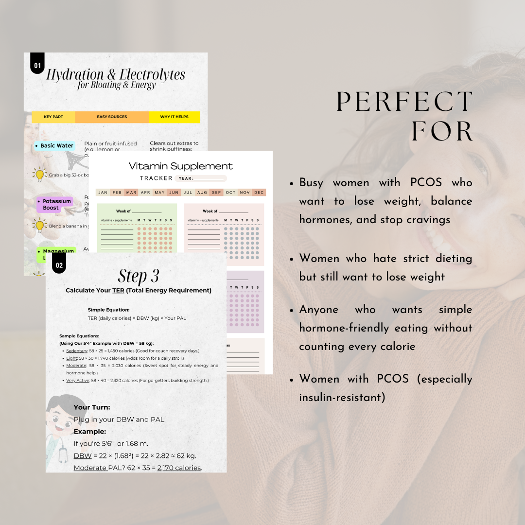 PCOS Lifestyle guide and Weight Loss Journey