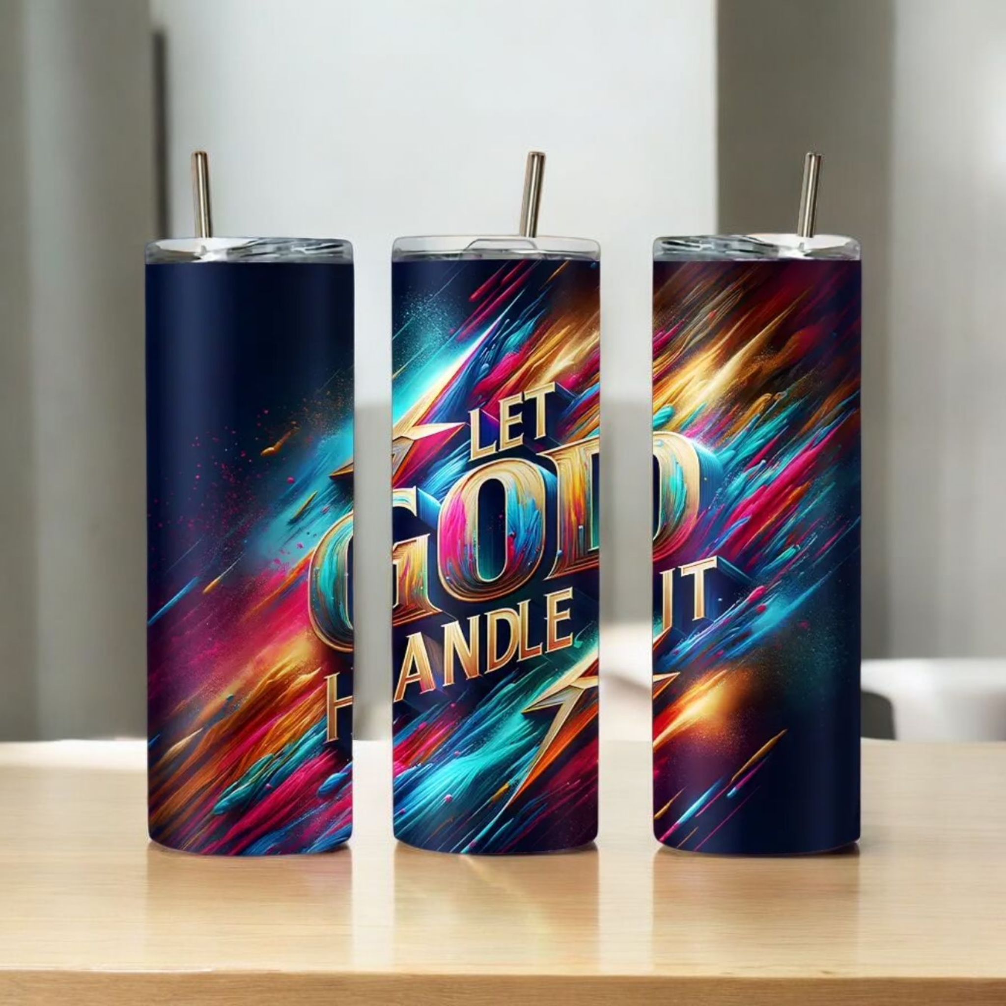 20oz Let God Handle It Stainless Steel Tumbler
