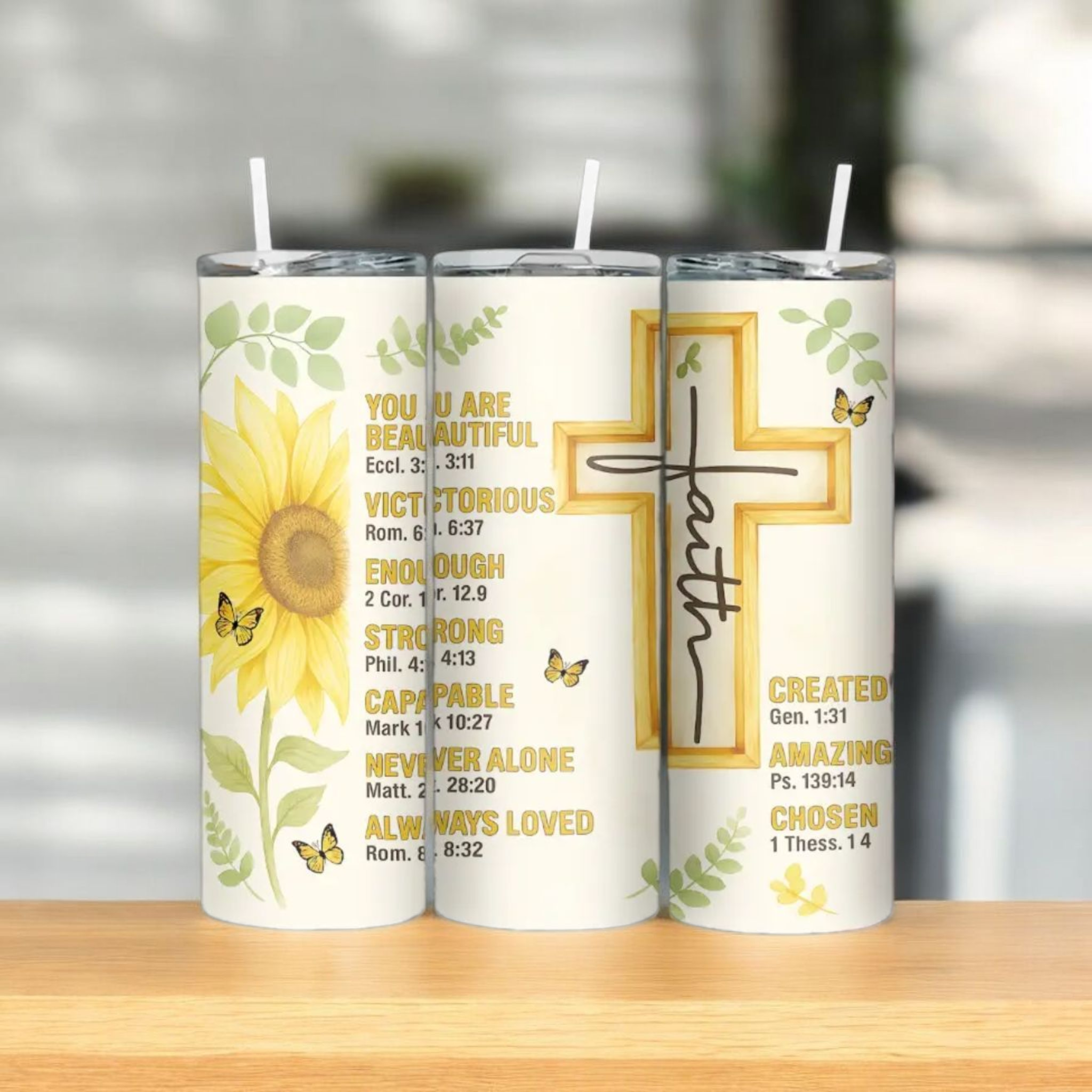 20 oz. "Faith" Inspirational Insulated Tumbler