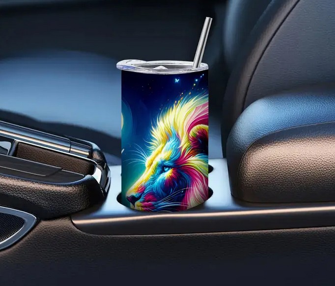 20 oz. Colorful Lion InsulatedStainless Steel Tumblers