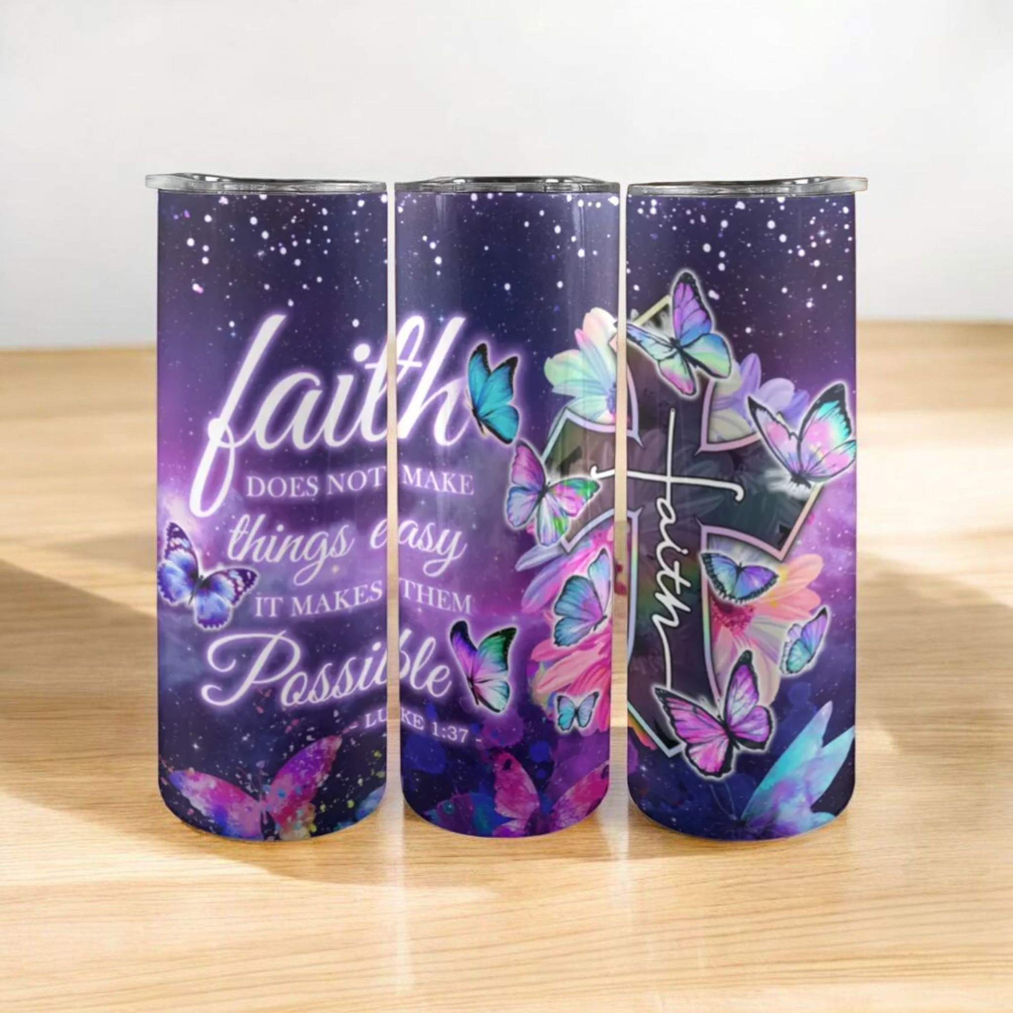 20 oz. "Faith" Inspirational Insulated Tumbler
