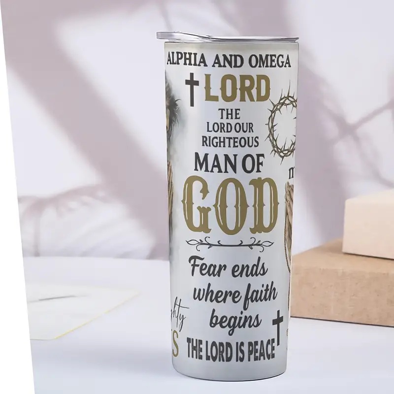 20oz Man of God Stainless Steel Insulated Tumblers