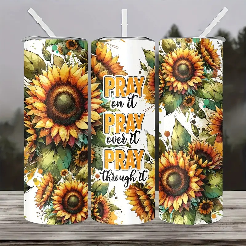 20oz Pray On It/For It/Through It Stainless Steel Insulated Tumblers