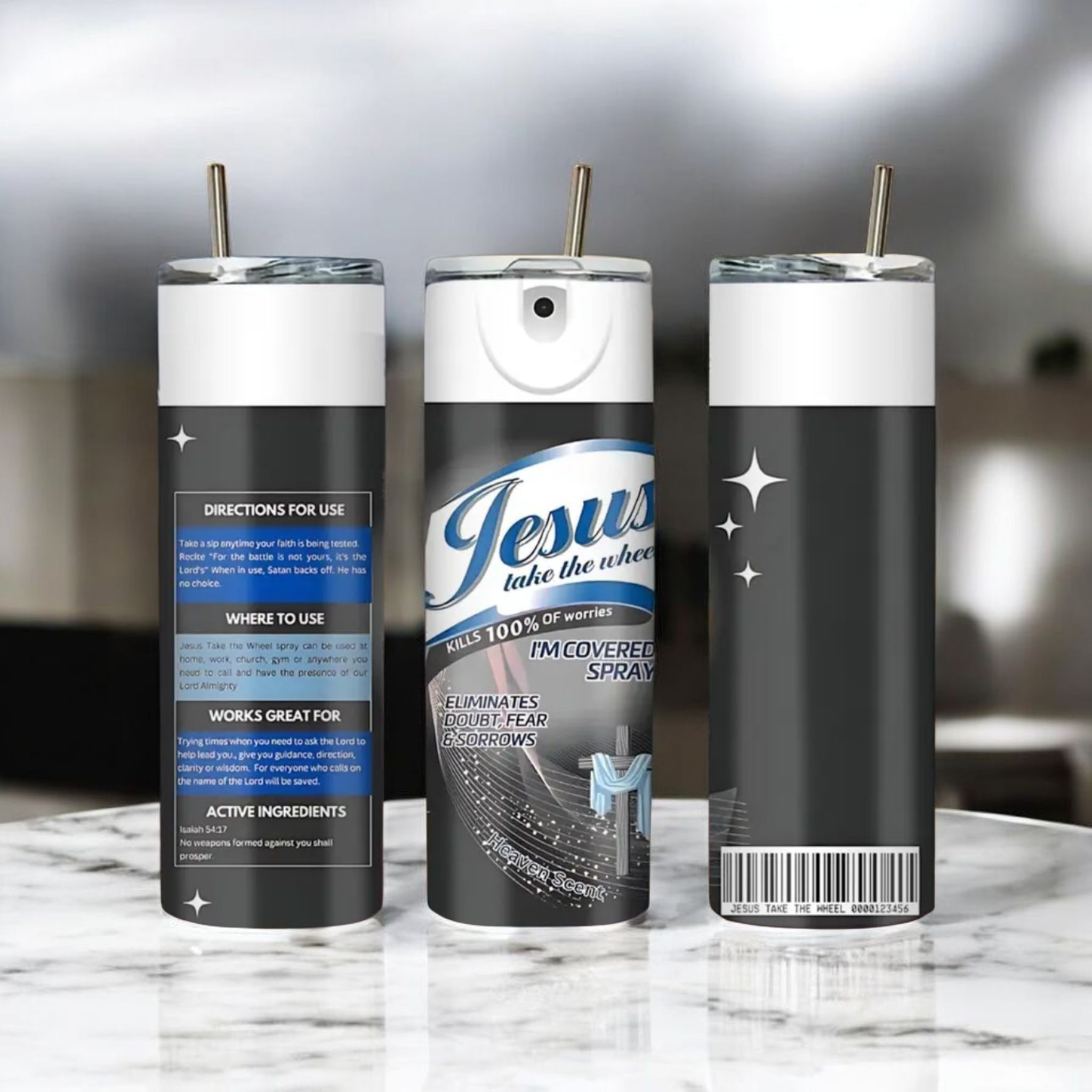 20oz Jesus Take The Wheel Insulated Tumblers