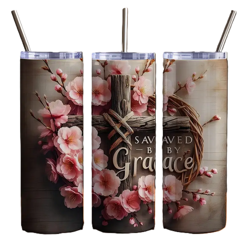 20oz Saved By His Grace Tumbler